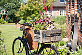 Fahrrad mit Pflanzen
