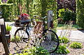 Fahrrad mit Pflanzen