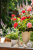 Garden table decoration