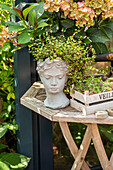 Garden decoration - sculpture container