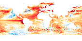 Global sea surface temperatures April 2023