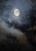 Waning Moon and Jupiter