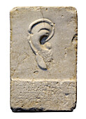 Stele with a votive relief of an ear