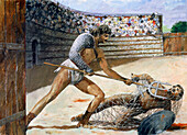 Roman Gladiators, illustration