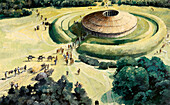 Knowlton neolithic ritual henge, illustration