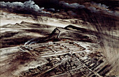 House steads Roman Fort, illustration