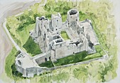 Goodrich Castle, Herefordshire, illustration