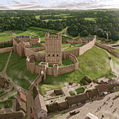 Richmond Castle, North Yorkshire, illustration