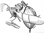 Frederic Hewitt's gas and ether apparatus, illustration