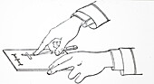 Method of rolling a pill cylinder, illustration