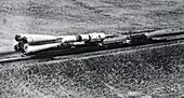Transportation of Soyuz-19 to the launch pad, 1975