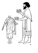 Ancient clothing, illustration
