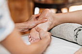 Ayurvedic foot massage