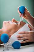 Face cupping therapy