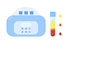 Blood plasma, conceptual illustration