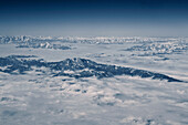 Aerial view of mountain tops, Kashmir