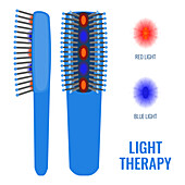 Light therapy, conceptual illustration
