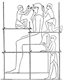 Ancient Egyptian stonemasons, illustration