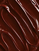 Chocolate ganache close up