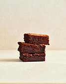 Brownies stacked