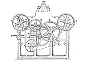 Machinery for preparing and spinning flax, illustration