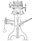 Gear-cutting machine, illustration