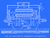Siemens's locomotive, illustration