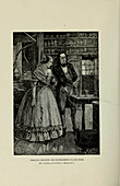 Faraday showing his experiments to his wife, illustration