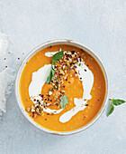 Thai carrot and pumpkin soup