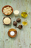Ingredients for beetroot cashew cream