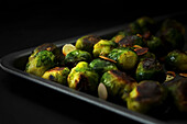 Oven-roasted Brussels sprouts with almonds