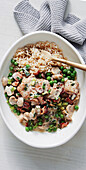 Creamy chicken with bacon and mushrooms from the slow cooker