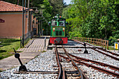 Tren del Ciment, at Clot del Moro station, Castellar de n´hug, Berguedà, Catalonia, Spain.