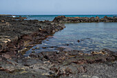 Popular natural pools in Punta Mujeres, a village in the municipality of Haria, Lanzarote, Spain