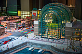 New York section in Gulliver's Gate museum, a miniature world depicting hundreds of landmarks, settings and events, in Times Square, Manhattan, new York, USA