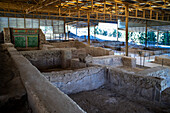 Necropolis of El Ruedo roman village 4th-5th century. Mosaics. Almedinilla in Cordoba province, Andalusia, southern Spain.