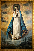 Immaculate Conception oil on canvas by Zurbarán, Diocesan museum of Ancient Art Sigüenza, Guadalajara province, Spain