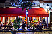 Spanish tapas bar, Giralda, outside restaurant, Cerveceria Giralda in Seville, Andalucia, Southern Spain