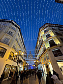 Weihnachten in den Straßen von Zaragoza, Aragonien, Spanien