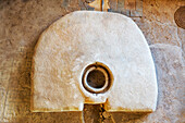 Triclinium und Ninphaeum in der Nekropole des römischen Dorfes El Ruedo (4.-5. Jahrhundert). Mosaike. Almedinilla in der Provinz Cordoba, Andalusien, Südspanien