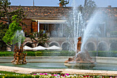 Spanish Royal Gardens, The Parterre garden, Statue of goddess Ceres, Aranjuez, Spain.