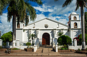 San Juan Bautista church in Nahuizalco Sonsonate El Salvador Central America. Ruta De Las Flores, Department Of Sonsonate