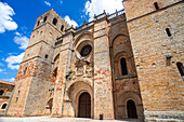 Santa María Cathedral facade, Sigüenza, Guadalajara province, Spain