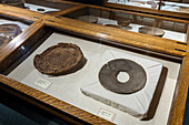 1000 Jahre alte Korbwaren aus der Fremont-Kultur der amerikanischen Ureinwohner im USU Eastern Prehistoric Museum in Price, Utah