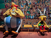 Figures from the Asterix and Obelix comic.