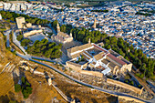 Aerial view of Estepa old town in Seville province Andalusia South of Spain.