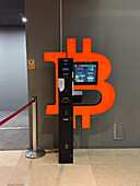 Bitcoin ATM in Aragonia mall, Zaragoza, Spain