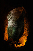 Cueva de los Verdes, eine Lavaröhre und Touristenattraktion der Gemeinde Haria auf der Insel Lanzarote, Kanarische Inseln, Spanien