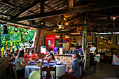 Jardin de Celeste traditionelles Restaurant in Concepcion de Ataco, El Salvador Mittelamerika. Ruta De Las Flores