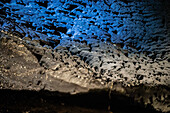 Cueva de los Verdes, eine Lavaröhre und Touristenattraktion der Gemeinde Haria auf der Insel Lanzarote in den Kanarischen Inseln, Spanien